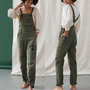 Olive Green Wanderer Overalls